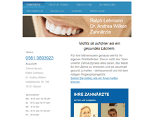 Tablet Screenshot of lehmann-wilken.de